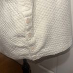 L.L. Bean Cream Cowl Neck Quilted Sweatshirt White Size L Photo 3