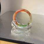 Elegant Multicolor Jade Bangle Bracelet Green Photo 2