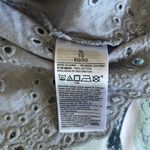 GapBody XL Eyelet Lace Button Tank Top – Blue Chambray Gray, Adjustable Straps Photo 3