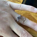 Color Changing Garnet Moissanite Sterling Silver Ring Size 7 Photo 4