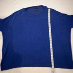 Eileen Fisher Cobalt Blue Knit Sweater Women’s Small Italian Yarn Pullover FLAW Photo 5