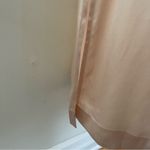 Reiss "Ray" Blush Pink Satin Midi Shirt Dress V-Neck Neck Tie Neutral Size 4 Photo 5
