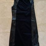 Costa Blanca Pleather Cotton Dress Sz Medium Black Photo 0