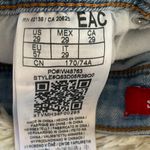 Guess  Women's Light Blue Distressed Jean Shorts Photo 5