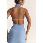 House Of CB  Anura Open Back Halter Minidress in Dutch Canal Size Medium Photo 14