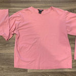 Woolrich  Pink long sleeve top Size L Perfect layering piece or wear alone crop Photo 0