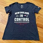 Nike NFL Patriots Shirt V Neck Short Sleeve Navy Large Photo 1