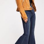 Free People Super High Waist Lace Up Flare Jeans Photo 1