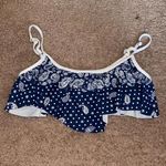 Arizona Jeans  Co. Blue Paisley Bandana Bikini Swim Top Photo 0