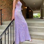 Jovani Purple  Sparkly Prom Dress Photo 1
