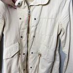 Bershka Cream Utility Trench Coat Jacket Arm Patches Womens US Size XS Photo 7