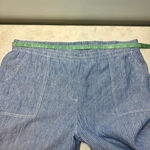 Chico's Blue White Striped Wide Leg Linen Pants XL Coastal Photo 5