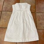Lilly Pulitzer Lilly, Pulitzer, Strapless ribbon Ty Waist eyelet dress Photo 0