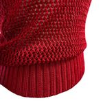 The Limited Red Shimmery Crochet Off-Shoulder Top | Sz. M | EUC | Y2K Photo 4