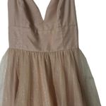 Jules & Cleo lace up glitter tule ball gown ROSEGOLD SIZE 18 Gold Photo 7
