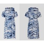 Torrid Blue Tie Dye Gauze Cold Shoulder Wrap Midi Dress 1X Swimsuit Cov… Photo 3