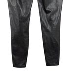 Wilfred Free Adrienne Faux Leather Black Pant SZ 0 Straight Slim Leg High Rise Photo 10
