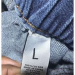 Almost Famous Y2K Board Skater Shorts Womens Large Raw Hem Drawstring Waist 100% Cotton Denim Photo 6