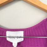 Olive & Oak  Wrap Front Purple Ribbed Bodycon Sweater Dress Size Medium Photo 4
