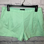J.Crew  Pleated Short Cotton Pique Mint Green Size 8 style A1990 SP 14‎ Photo 0