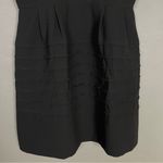 Madewell Dress NWT Fit and Flare Black Pintuck Detail Skirt Sleeveless 12 Crepe Photo 6