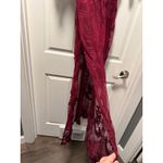 Honey Punch Small Maxi Lace Purple Dress Photo 4