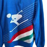 Tipsy Elves  Unisex Sweater Sz XL Ski Skiing Graphic Pullover Acrylic Blue Photo 3