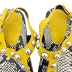 Marc Fisher  LTD Indie Mustard Yellow Suede Studded Thong Sandal Women’s Size 7.5 Photo 7