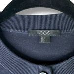 COS Modern Knit Cotton Color-Block Front Pockets Straight Fit Ribbed Cardigan Photo 2