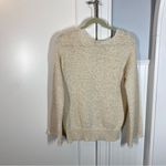 J.Crew Women's Flare Sleeve Swing Knit Sweater Ivory V-Neck style H7152 medium Photo 5