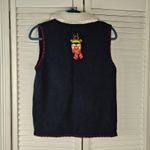 White Stag  Womens Embroidered Reindeer Full Zip Sweater Vest Small 4‎ 6 Photo 1