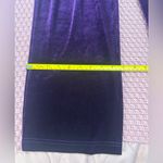 Bechamel women Purple Cropped Velvet Pants Size M Size M Photo 5