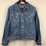 Women’s Lands End 2X Dark Wash Denim Jacket Photo 0