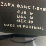 ZARA Basic Black Long Sleeve Tee Photo 2