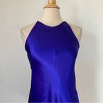 Vintage 90s Blue Reversible Cocktail Dress Size 8 Photo 2