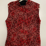 Coldwater Creek  Paisley Fleece Vest‎ Photo 0