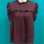 Who What Wear  maroon blouse in size small Photo 0