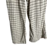 Anthropologie White Black Plaid Linen Blend High Rise Office Trouser Dress Pants Photo 5