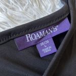 Roaman’s Women’s Shirt dress black V neck size 18/20 Photo 3