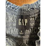 Gap Denim Smocked Dress Women Small Western Cowgirl Concert Festival Coquette Photo 1