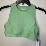 We Wore What NWT  Racerback Bra Top High Neck Fair Green Size M Photo 1
