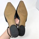 Franco Sarto  Balon Pointed‎ Toe Leather Mules Black Size 8.5 Photo 10