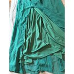 NWT Dessy 12 Regular Green Gown SLEEVELESS DRAPED CHIFFON MAXI DRESS FRONT SLIT Photo 7