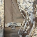 JODIFL  tan gold Velvet Hoodie small super soft like new Photo 1