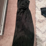 Revolve Revelry Jade  Satin One-Shoulder Long Dress Deep Olive Photo 3