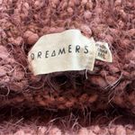 Dreamers  Burgundy Mauve Eyelash Sweater Size M/L With Mock Neckline Photo 4