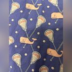 Vineyard Vines  Womens Pajama Pants Cotton Purple Pink Lacrosse Whale Print Photo 2