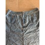 Liz Claiborne Vintage Denim Skirt Womens Size 14P Flare Western Boho Festival Photo 4