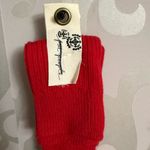 Free People Super Scrunch Socks Red NWT Photo 2