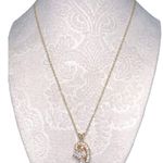 20” Clear Swarovski Crystal Cluster Pendant Necklace Gold Photo 3